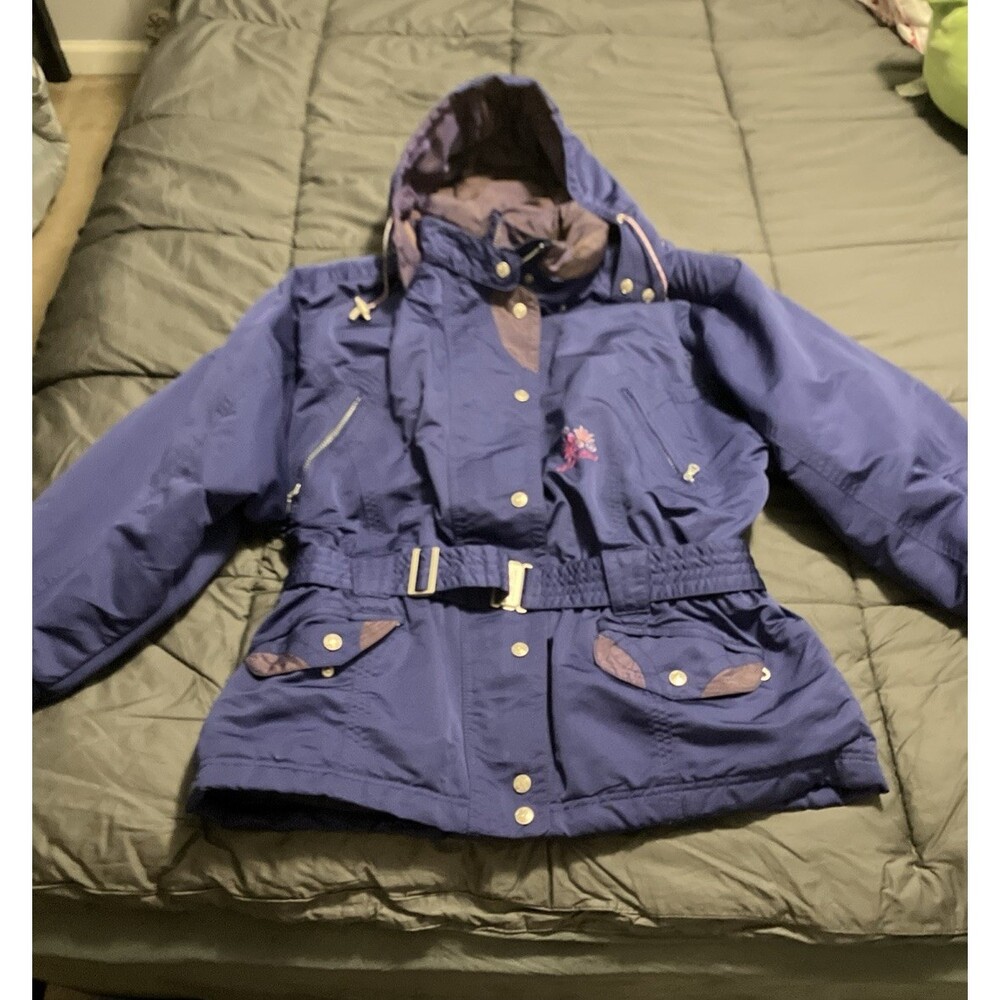 NEVICA Winter Jacket Ski Snowboard Dark Purple VTG 90's Womens SZ 14